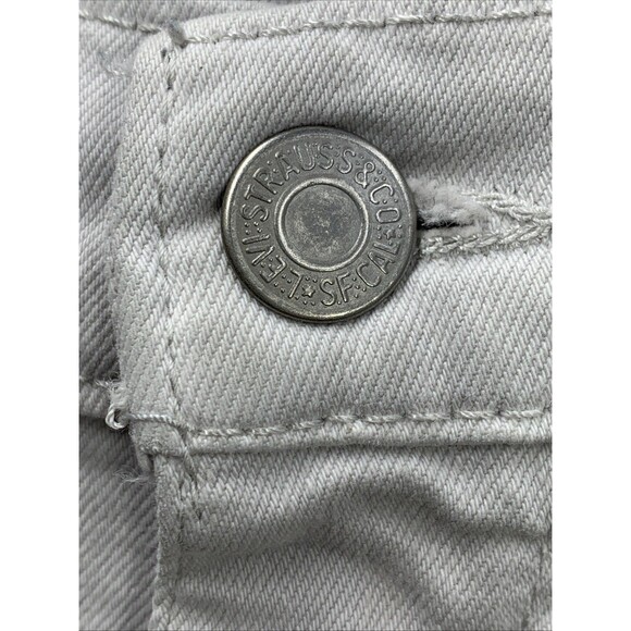 Levi's 569 Denim Shorts Mens Loose Straight Off White PC9-35569-0340 Size 38 - Picture 11 of 15